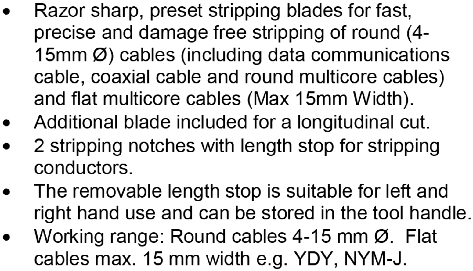 מסירי מקלפי בידוד לכבלים גוקרי ג'וקרי JOKARI 30900
